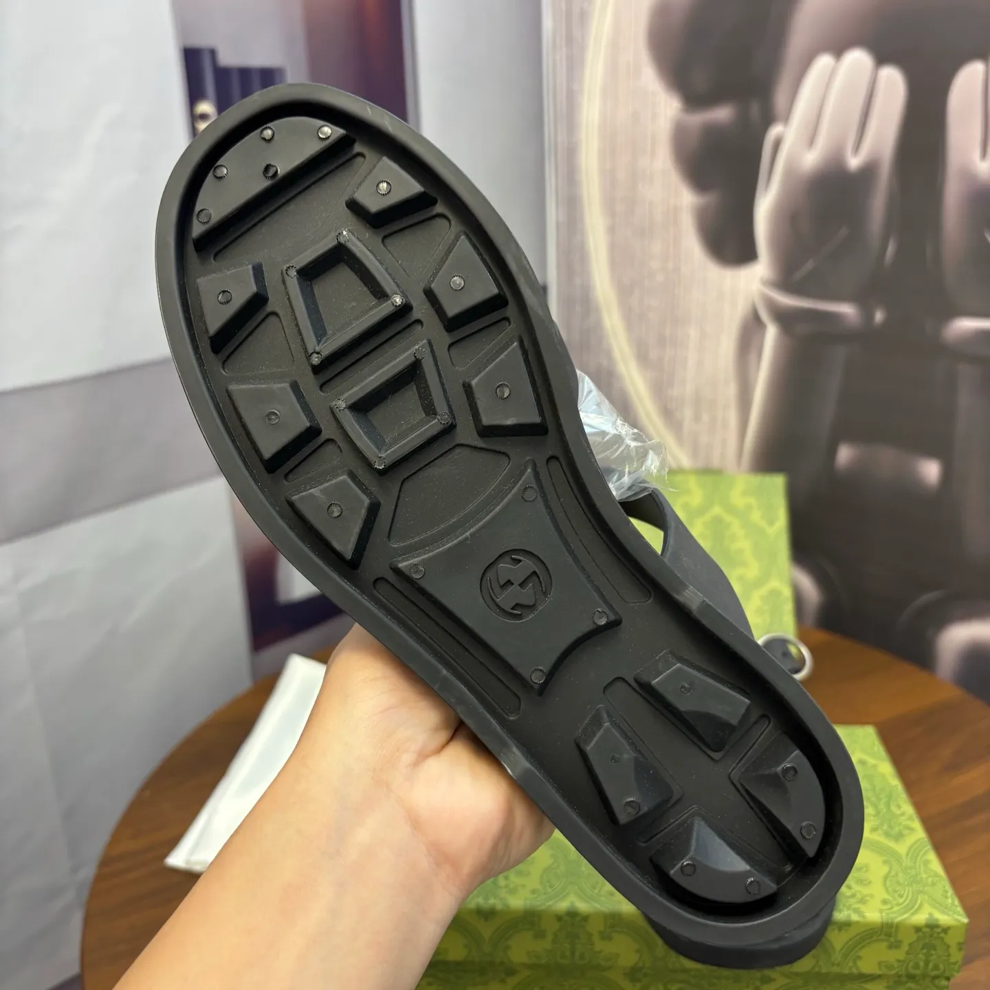Men's shoes 260💰 [Gucci] Counter quality, top-quality original goods, real photos! Original TPU material, fine workmanship, comfortable; genuine 1:1 replica Size: 38 ~ 46